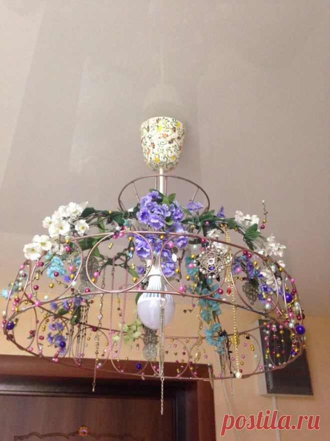 Как сделать люстру своими руками: 90 фото идей иготовления люстры