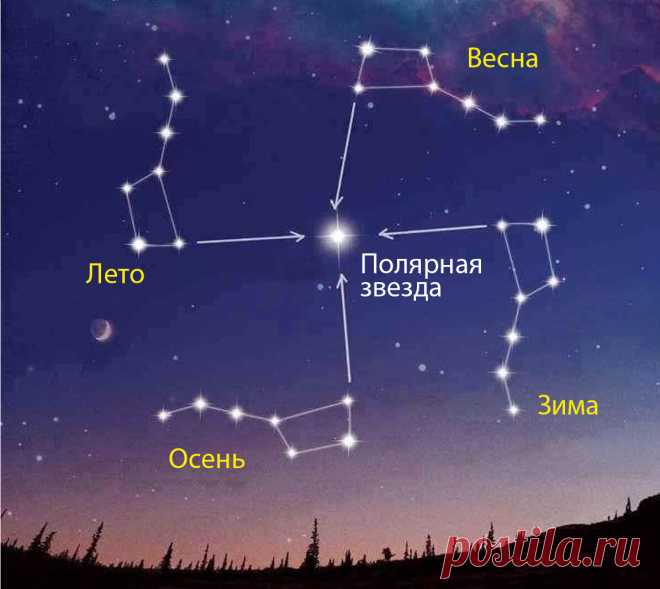 Как определять точное время с помощью созвездия Большой Медведицы? | Журнал 