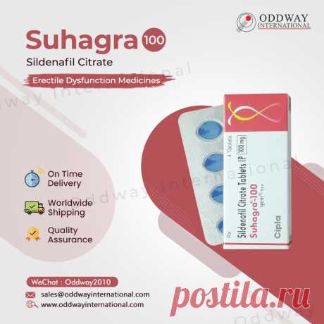 Таблетка Suhagra 100 мг является ингибитором фосфодиэстеразы (ФДЭ-5). Suhagra 100 Cipla работает, расслабляя мышцы кровеносных артерий полового члена, что увеличивает приток крови к половому члену.