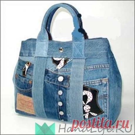 Сумки из старых джинсов (видео) / Деним или куда девать старые джинсы?