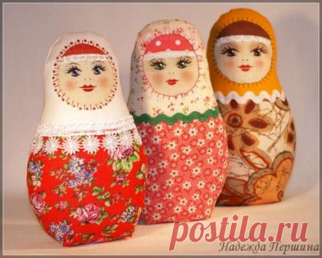 Как сшить матрешку. Мастер-класс