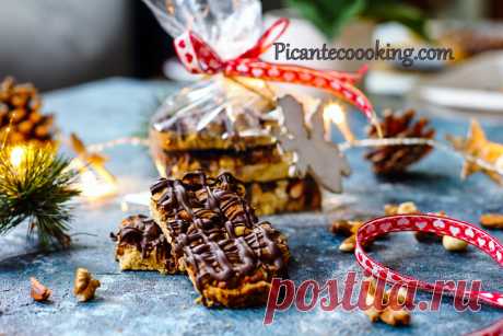 Шоколадно-горіхові батончики | Picantecooking