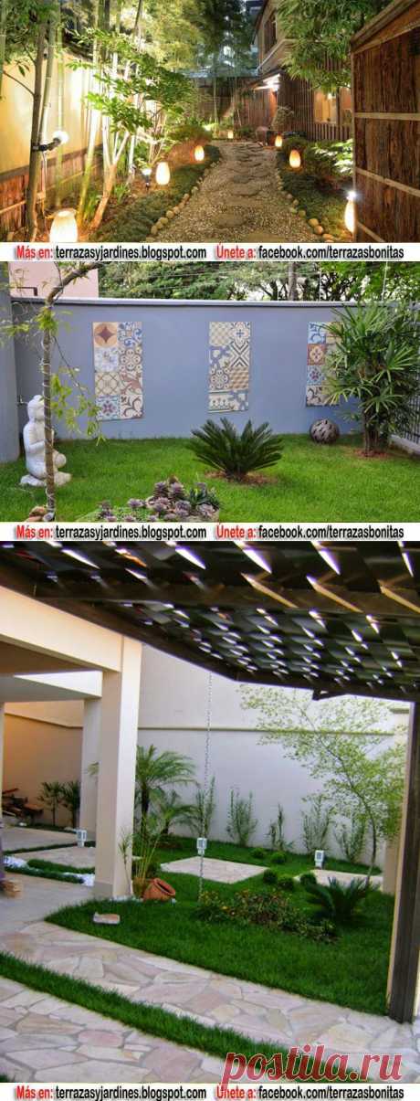 DISENO DE JARDIN ILUMINADO : TERRAZAS Y JARDINES: FOTOS DE JARDINES