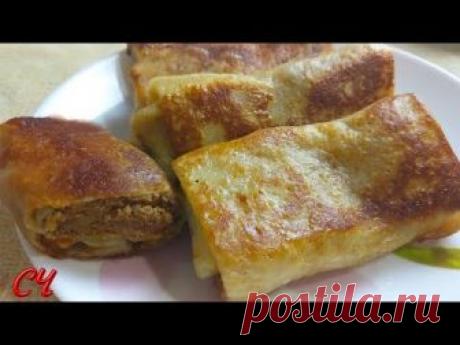 Нежнейшие Блинчики  с Печенью. Не стандартное приготовление начинки!