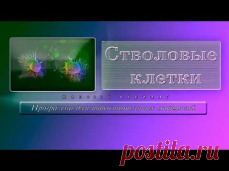 Стволовые клетки (жен.). Программа для подсознательных сообщений.