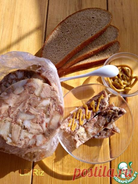 Прессованное мясо из рульки - кулинарный рецепт