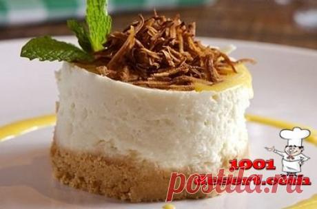 Муссовый торт с поджаренным кокосом » Простые десерты