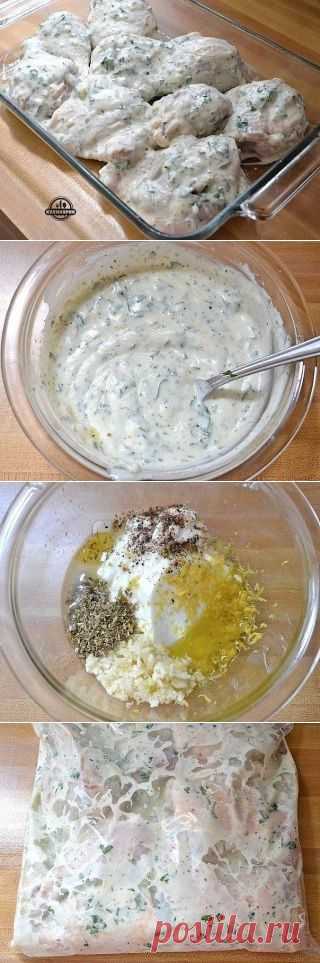 Курица в маринаде по-гречески