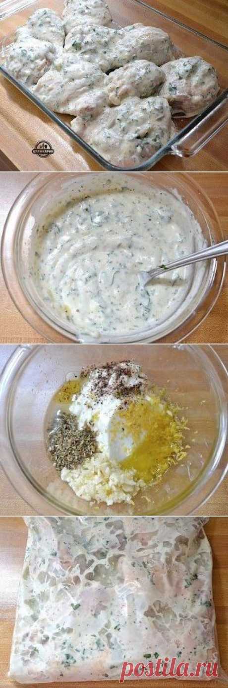 Курица в маринаде по-гречески