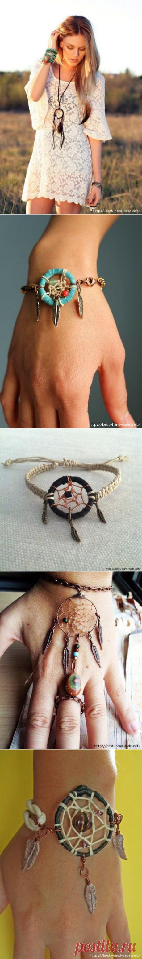 Украшения с &quot;ловцами снов&quot;. Идеи, мастер-классы.