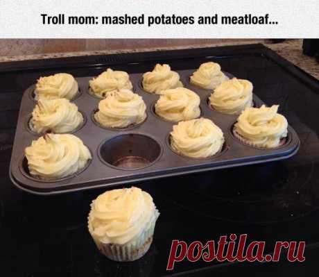 Мама-тролль: пюре и начинка из мяса... / Неформальный Английский
