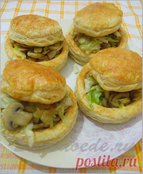 СЛОЁНОЕ ТЕСТО С НАЧИНКОЙ... потратив всего полчаса, у нас будет вкусный ужин...