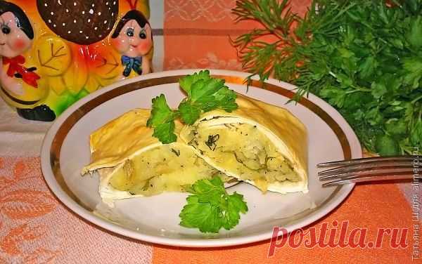 Ленивые пирожки с картошкой и капустой