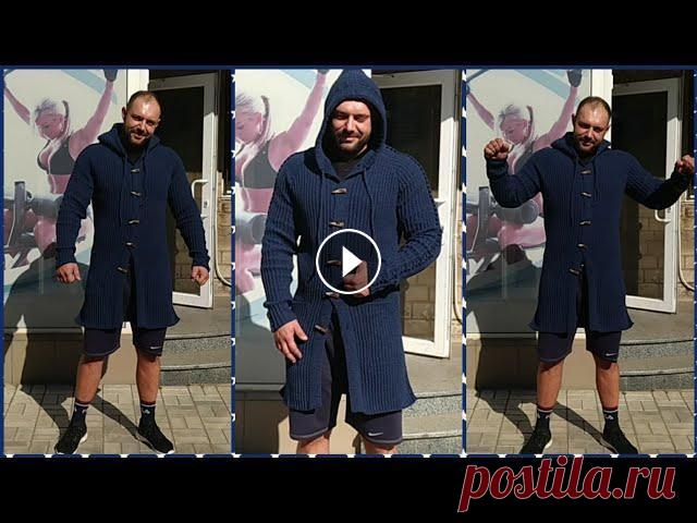Кардиган реглан мужской. расчет реглана вязание петли под пуговицу накладной карман и закрытие петель крючком расчет и вязание капюшона в этом видео...