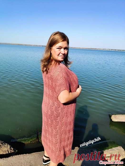 Фотоотчёт - жилет ажурный спицами для дочери Всем привет с осеннего моря, не очень ещё холодного, но осеннего и солнечного)))