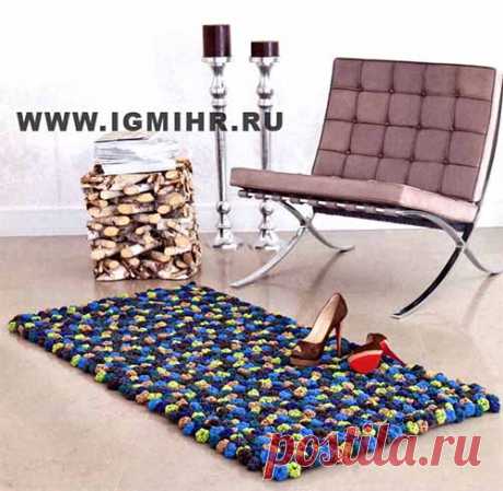 Коврик из бутончиков