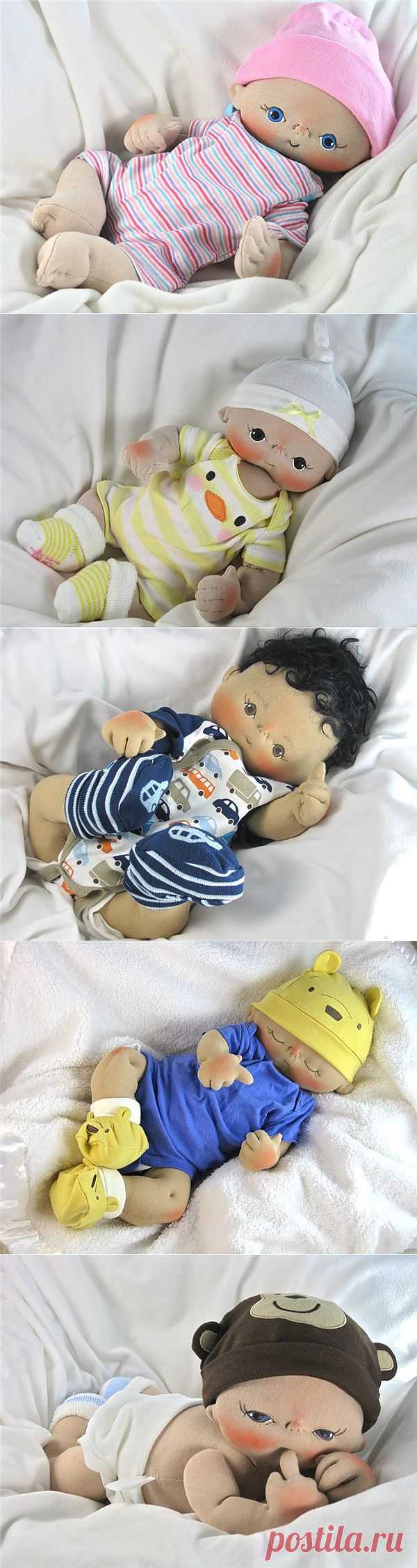 Тряпичные куклы - "Младенцы BeBe Babies and Friends"..