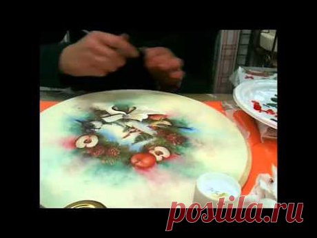 Decoupage centrotavola natalizio.mp4 - YouTube