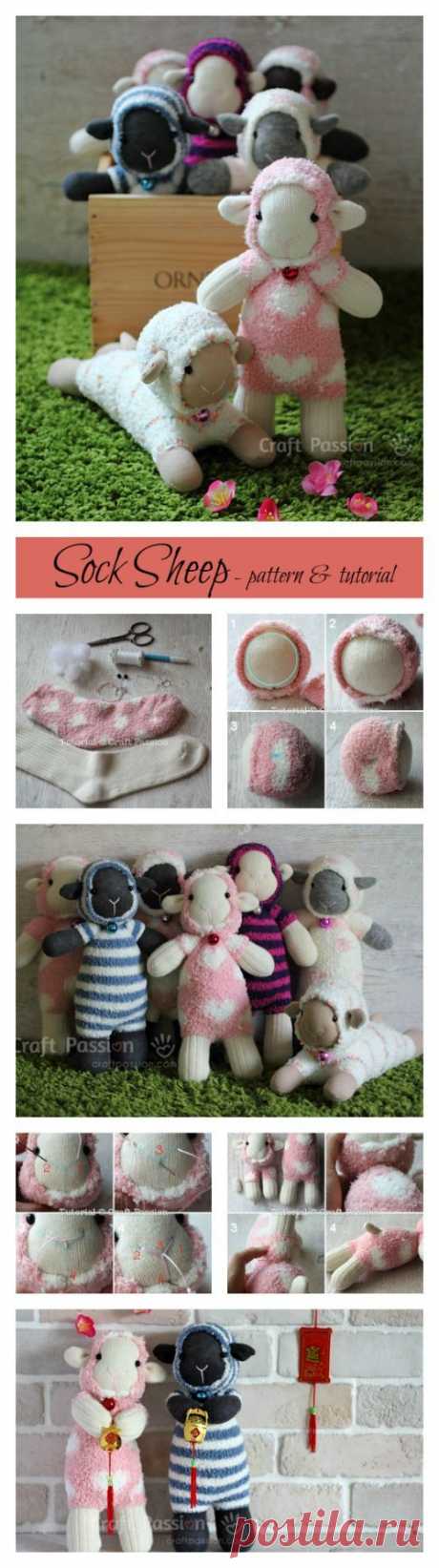 Sock Sheep - Free Sew Pattern