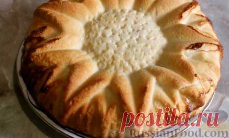 Рецепт: Дрожжевой пирог с творожно-тыквенной начинкой на RussianFood.com