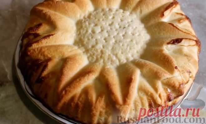 Рецепт: Дрожжевой пирог с творожно-тыквенной начинкой на RussianFood.com