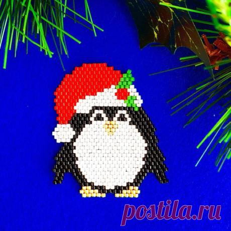 Splendid Beads в Instagram: «This ornament will be available at my Etsy Shop soon #christmastreeornament #christmastreedecoration #miyukidelica #miyukiaddict #perles…»
