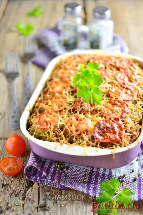 Запеканка из тертого картофеля с фаршем в духовке. Сытная картофельная запеканка из тертого картофеля, с фаршем под хрустящей корочкой.