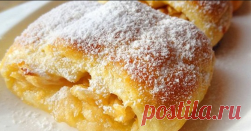 Нежные рулетики с яблоками на скорую руку. Долго не черствеют Вам обязательно понравятся!