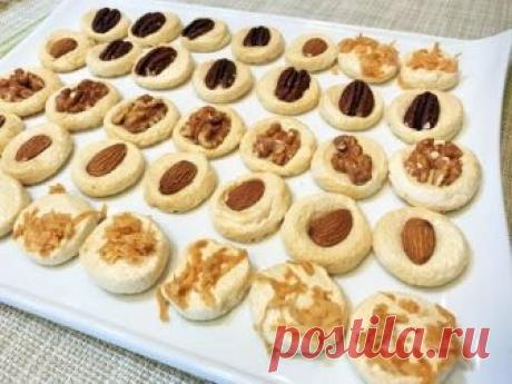 ХРУСТЯЩЕЕ ПЕЧЕНЬЕ БЕЗ МУКИ 4 вида за 5 минут+ выпечка( два ингредиента). Crispy Cookies.