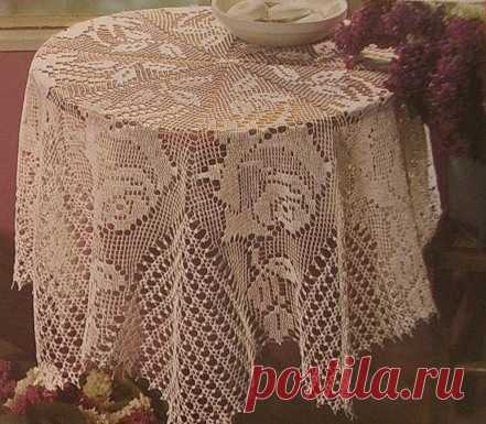 еще скатерти - Вязаные крючком аксессуары