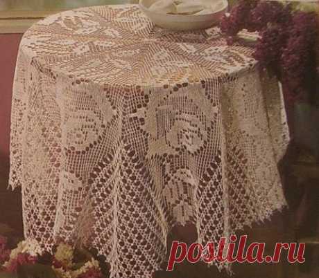 еще скатерти - Вязаные крючком аксессуары