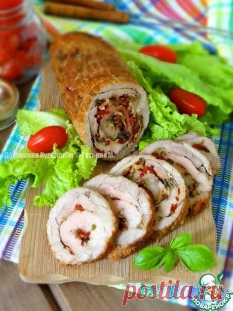 Свиной рулет на углях - кулинарный рецепт