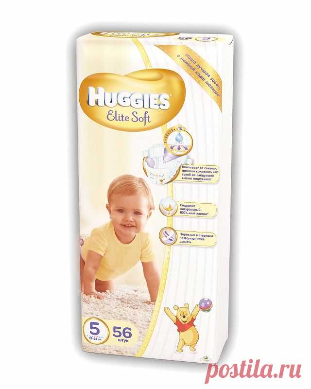 Подгузники Элит Софт Мега Хаггис (Huggies) - Детский интернет магазин