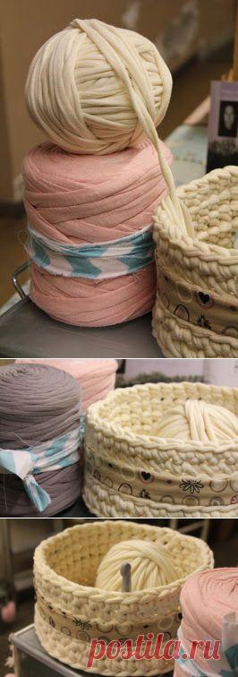 Вязание из тканевых полос