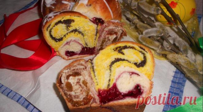 Пасхальный козунак, пошаговый рецепт с фото