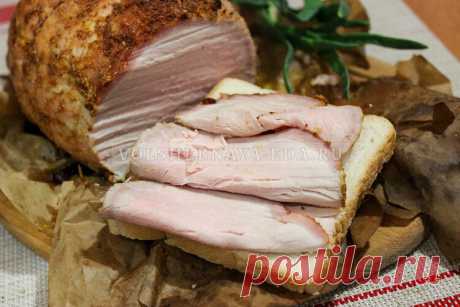 Шинка (ветчина) украинская Это простой рецепт, как запечь мясо в духовке не только к праздничному столу (на Пасху или Рождество), но и для бутербродов.