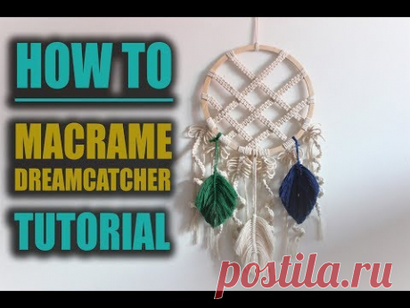 How to Macrame DreamCatcher Tutorial | DIY |