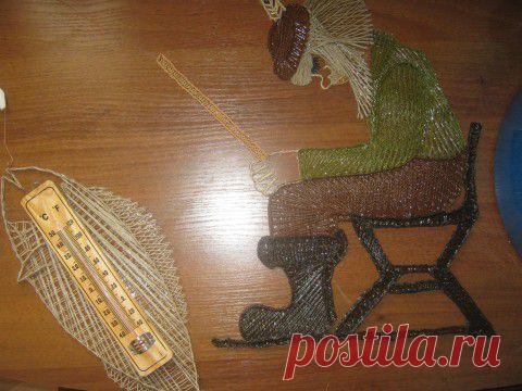 Стринг арт - картины из гвоздей и ниток | Своими руками