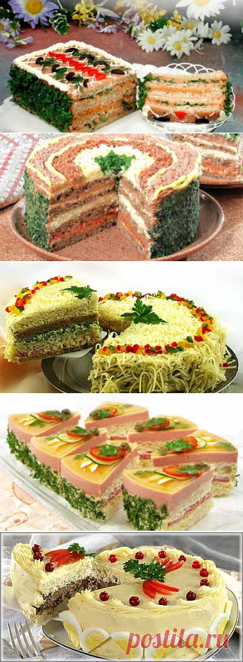 Бутербродные торты (мясные)
