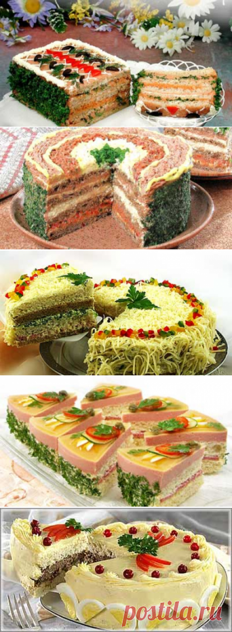 Бутербродные торты (мясные)