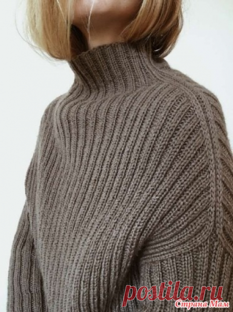 Свитер No. 8 (My Favourite Things). Спицы. О СВИТЕРЕ № 8  Sweater No. 8 – это свитер оверсайз с узкими рукавами и высоким воротником.