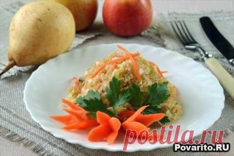 Салат из пекинской капусты с фруктами » Povarito.Ru - Пошаговые фото-рецепты с описанием этапов приготовления