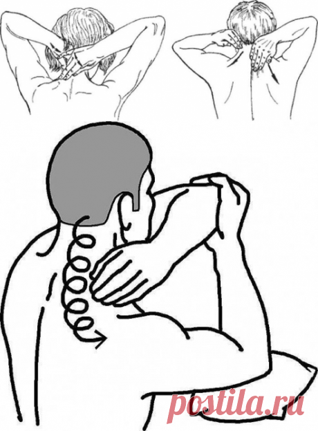 Самомассаж шеи улучшает кровоток сосудов мозга