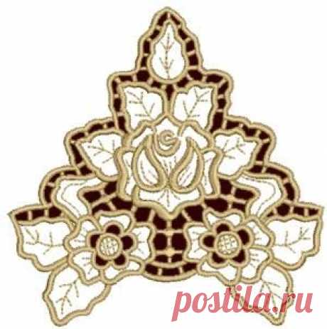Advanced Embroidery Designs - Rose Corner