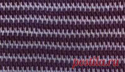 Двухцветный узор в полоску