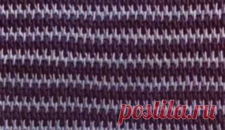 Двухцветный узор в полоску