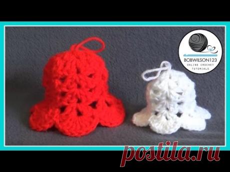 Christmas Bell Ornament Crochet Tutorial
