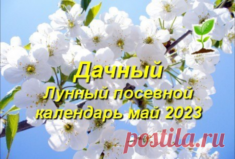 Дачный лунный посевной календарь на май 2023 года садоводов, огородников, цветоводов (таблица), благоприятные посадочные дни | Дачный участок