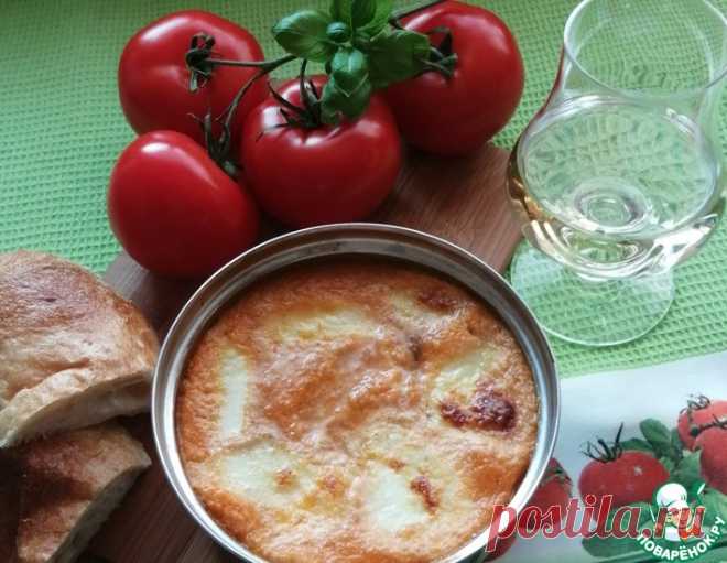Запечённая моцарелла в томатном соусе – кулинарный рецепт