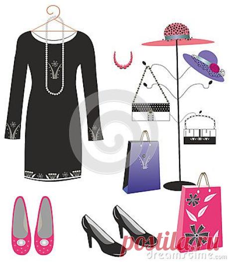 Black Dress Shoes And Handbags Royalty Free Stock Images - Image: 25567319